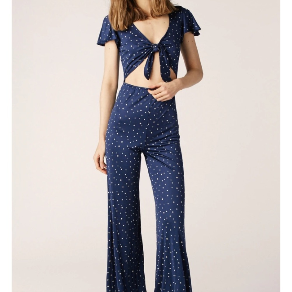 Stoned Immaculate Bianca Silk Jumpsuit! XS